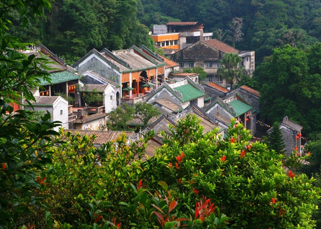 清远名胜风景飞霞山